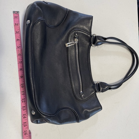 Cole Haan Black Leather Shoulder Bag Purse - Picture 1 of 8